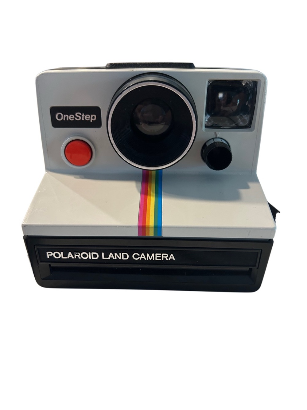Vintage Polaroid OneStep Land Camera Rainbow Stripe Instant Collectible Retro 70